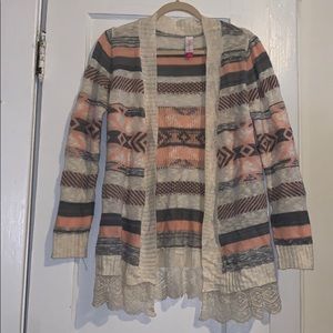 Pattern Cardigan Sweater